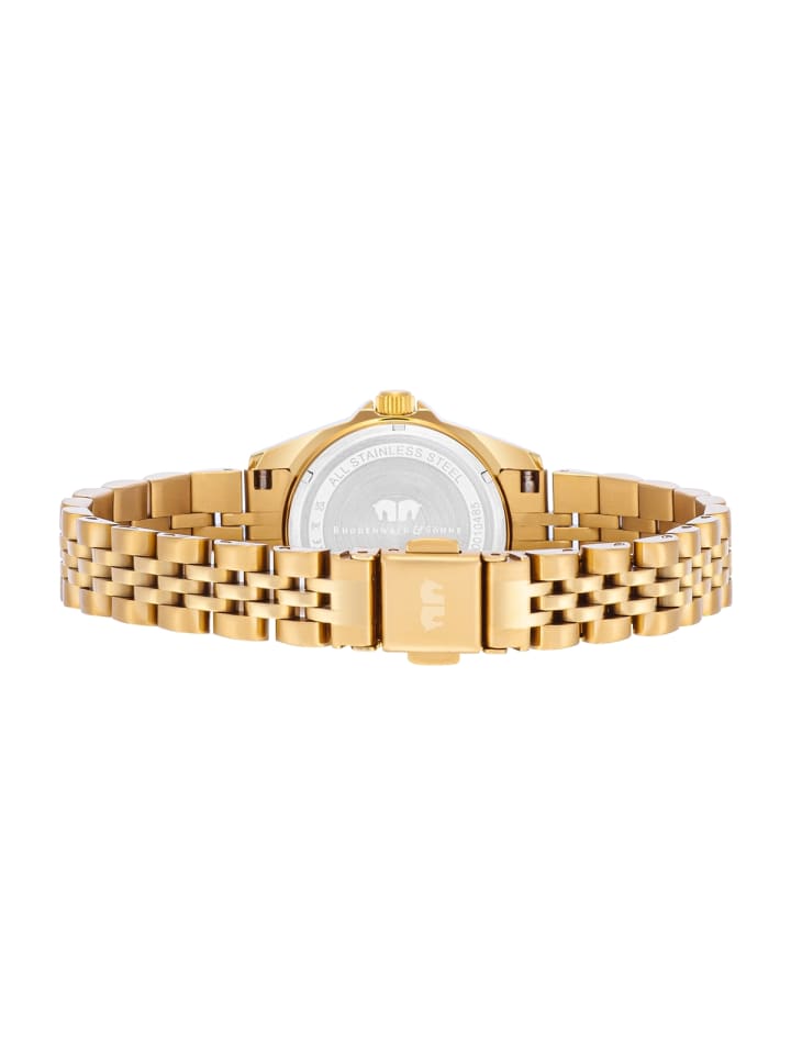 Rhodenwald & Söhne Damen Quarzuhr gelbgold Edelstahl gelbgold in gelbgold günstig kaufen 22 cm