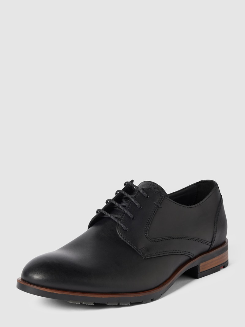 Derby-Schuhe aus Leder Modell 'JACKSON' in schwarz