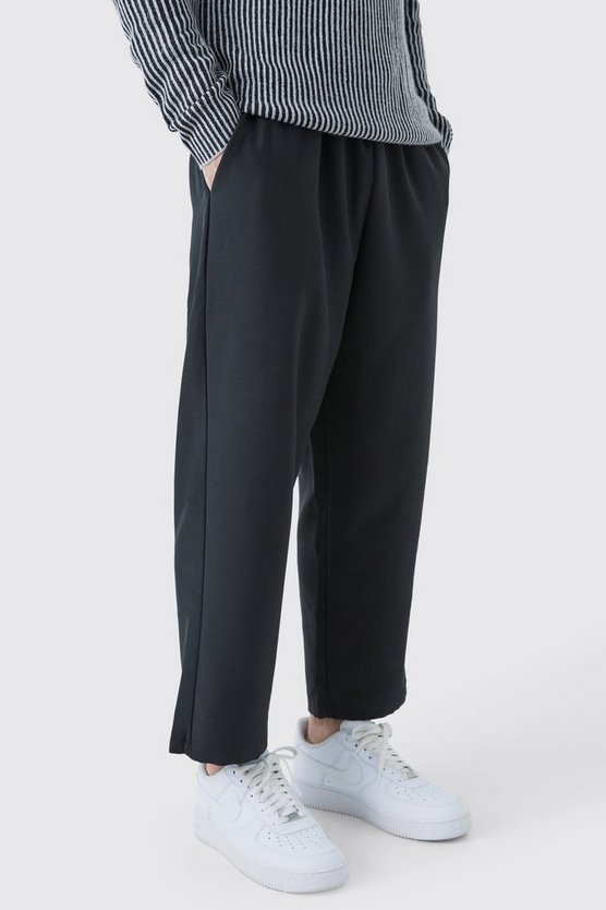 Elasticated Waist Cropped Skate Trousers