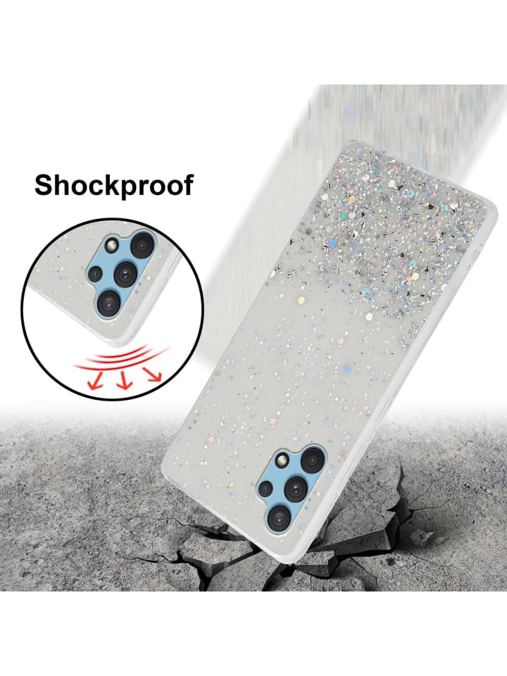 cadorabo Hülle für Samsung Galaxy A32 4G Glitter in Transparent mit Glitter günstig kaufen onesize