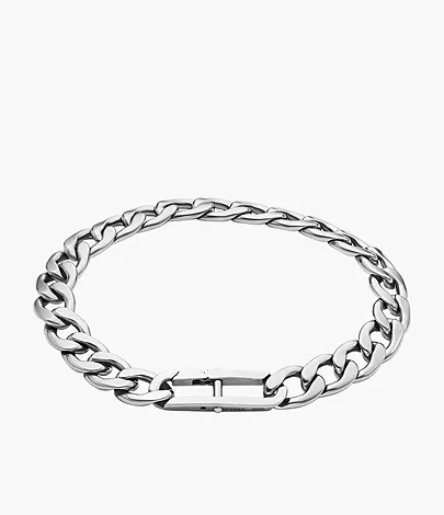 Fossil Gliederarmband Heritage D-Link Edelstahl