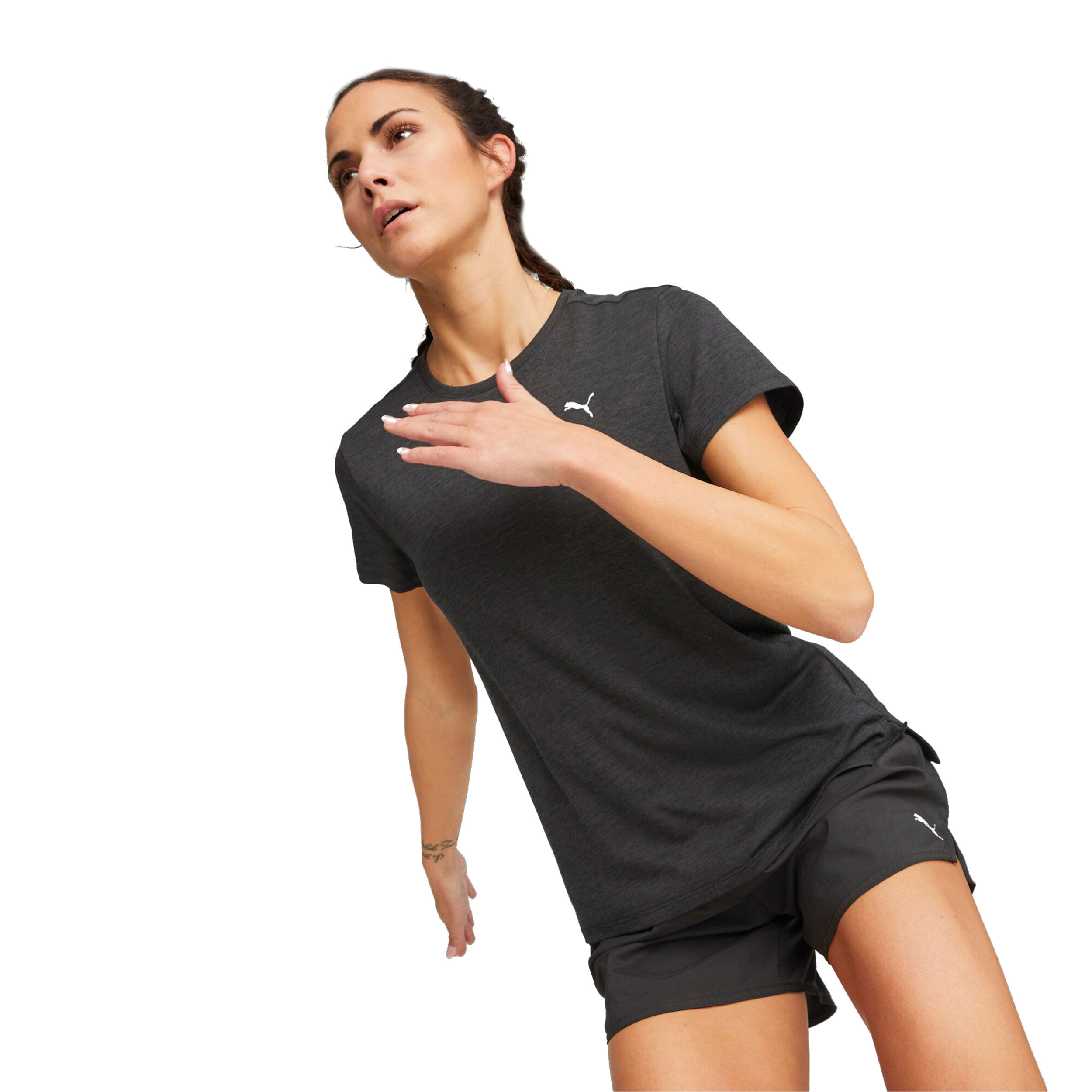 Run Favorite Heather Laufshirt Damen - Dunkelgrau