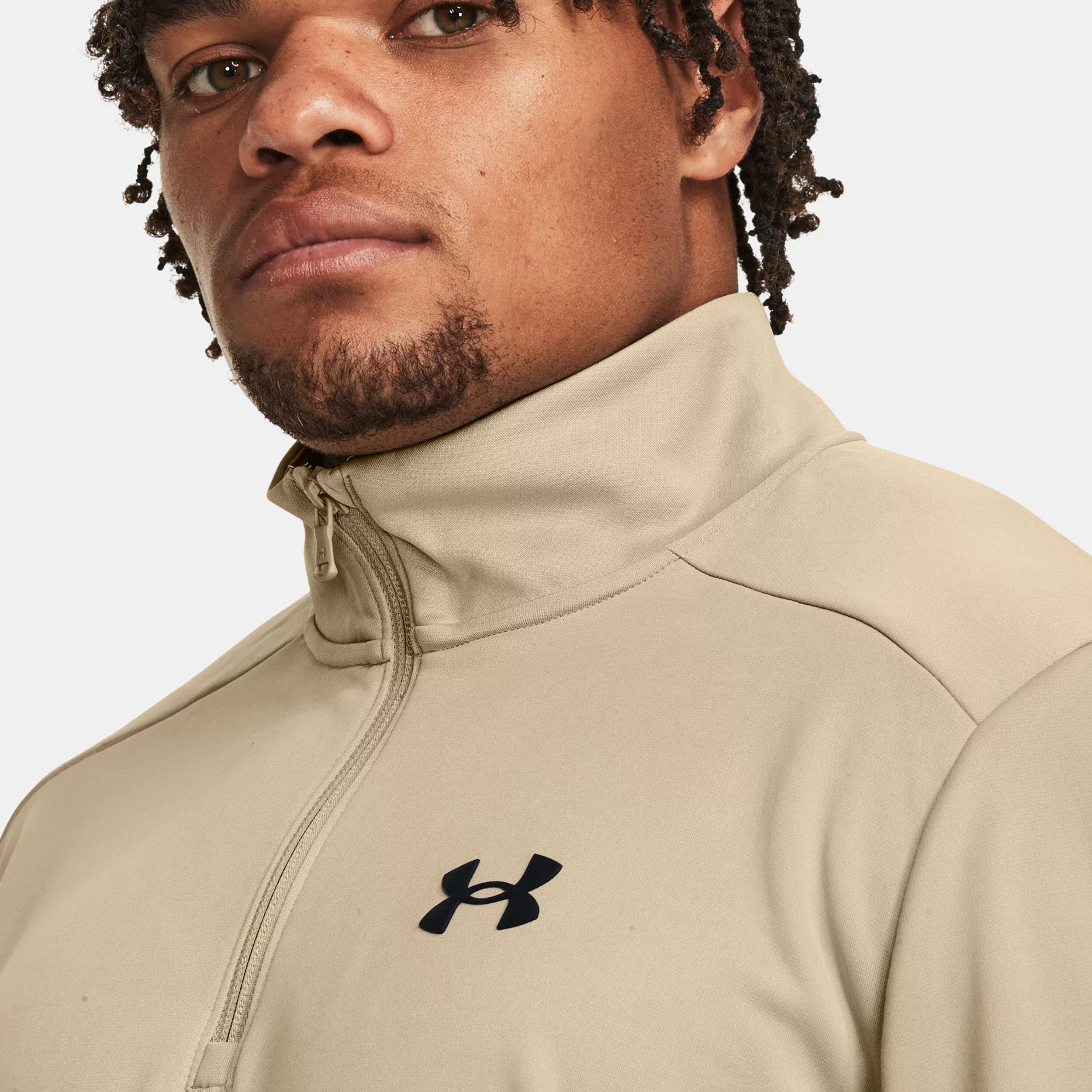 Quarter Half-Zip Longsleeve Herren - Khaki