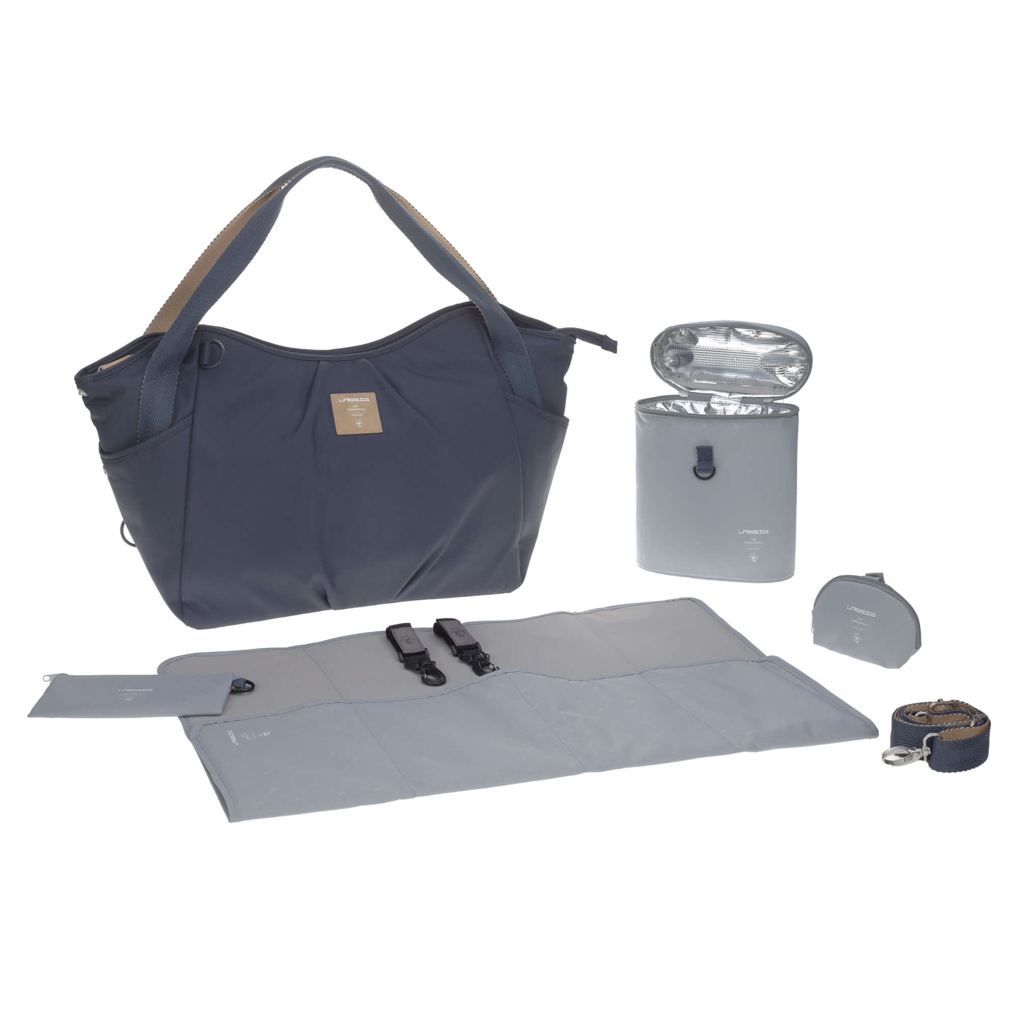 Zwillingswickeltasche - Green Label Twin, Navy