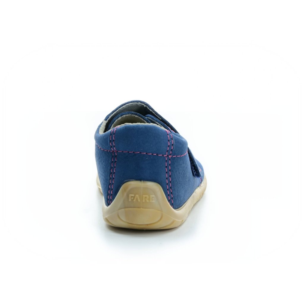 Fare 5012252 blaue Barfußschuhe mit pink Steppung (bare)