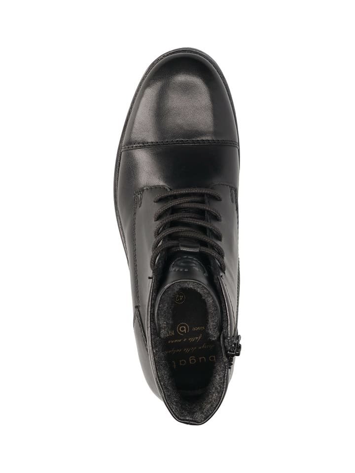 Bugatti Leder-Boots in Schwarz günstig kaufen