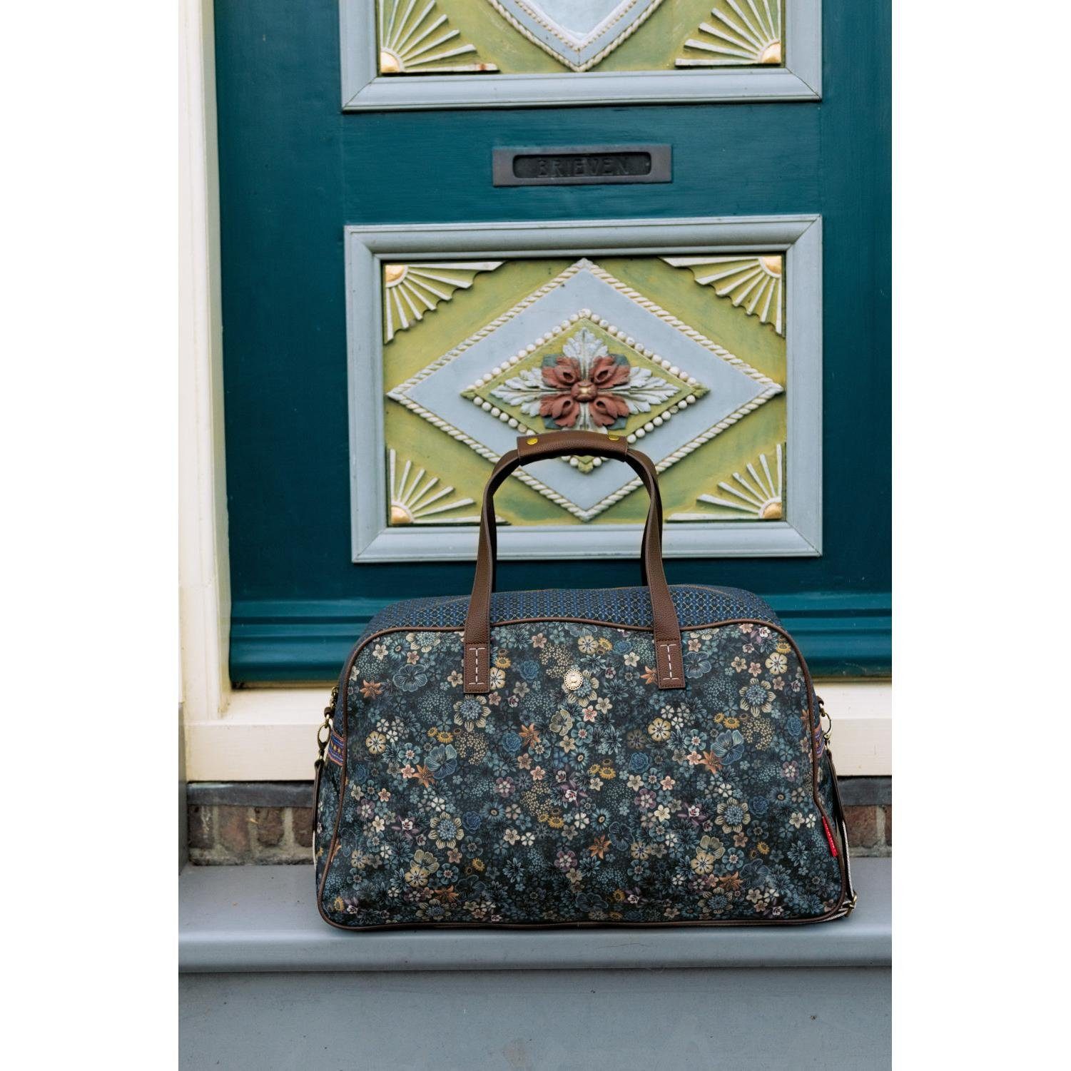 PiP Studio Reisetasche Reisetasche Weekend Bag Tutti i Fiori Blau (M)