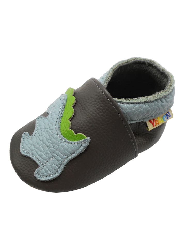 Yalion Leder-Krabbelschuhe 