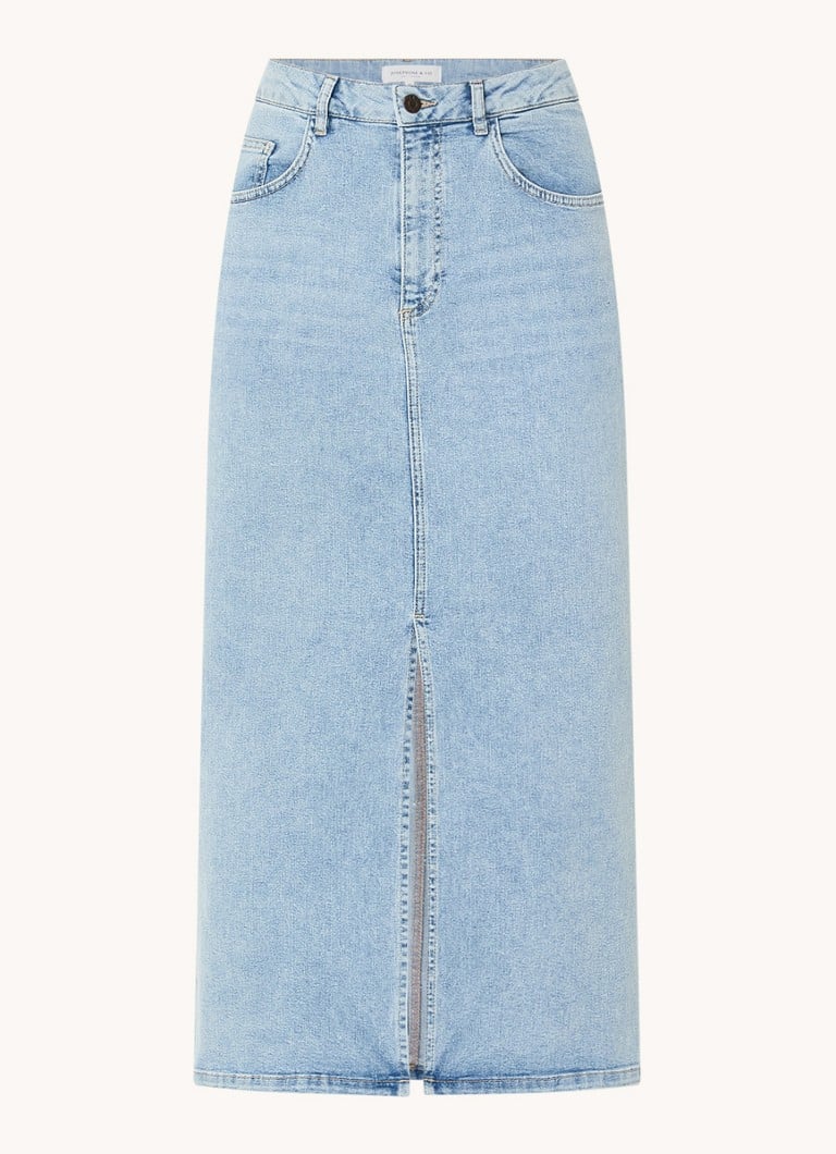 Saia midi jeans Angelique da Josephine & Co com fenda