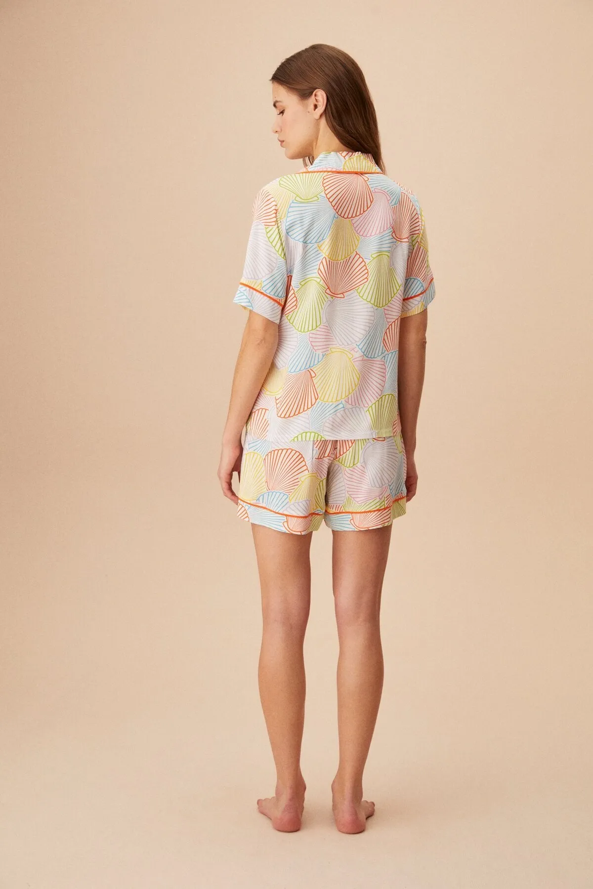 SUWEN  Maskulines Shorts-Set in Muschelform