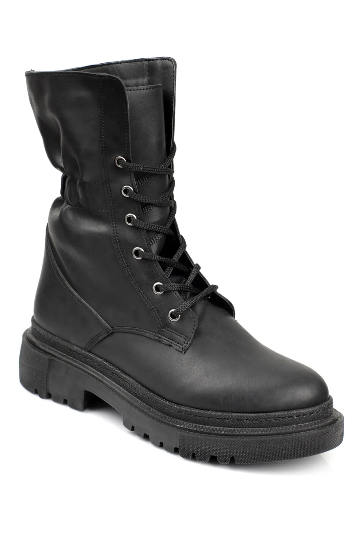 Capone Outfitters  Damen-Stiefeletten mit Kordelzug-Schnürung und Trac-Sohle