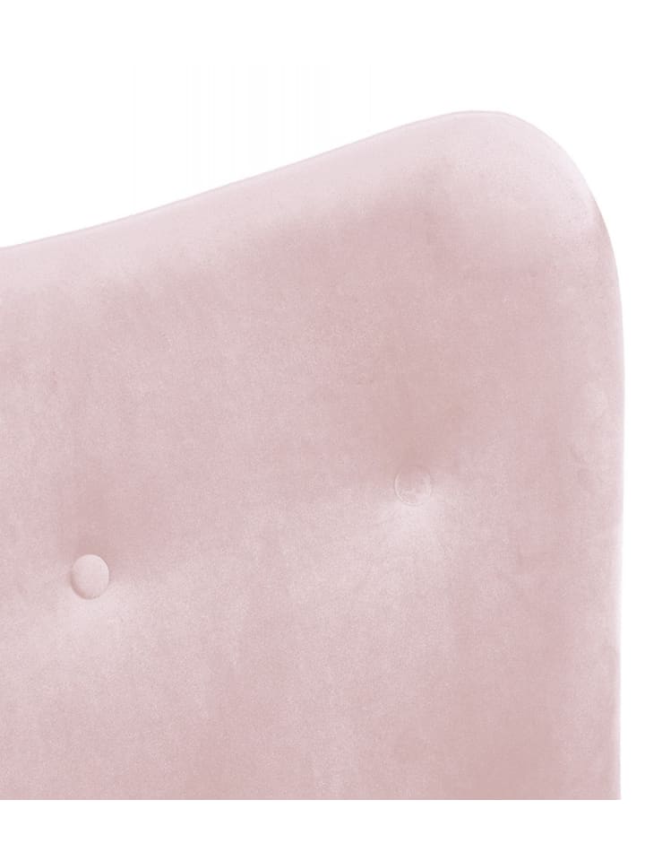 KADIMA DESIGN Ohrensessel Loungestuhl Rosa Samt Holz | Skandinavischer Stil günstig kaufen onesize