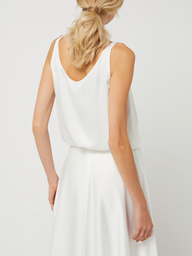 Braut-Top mit V-Ausschnitt in offwhite