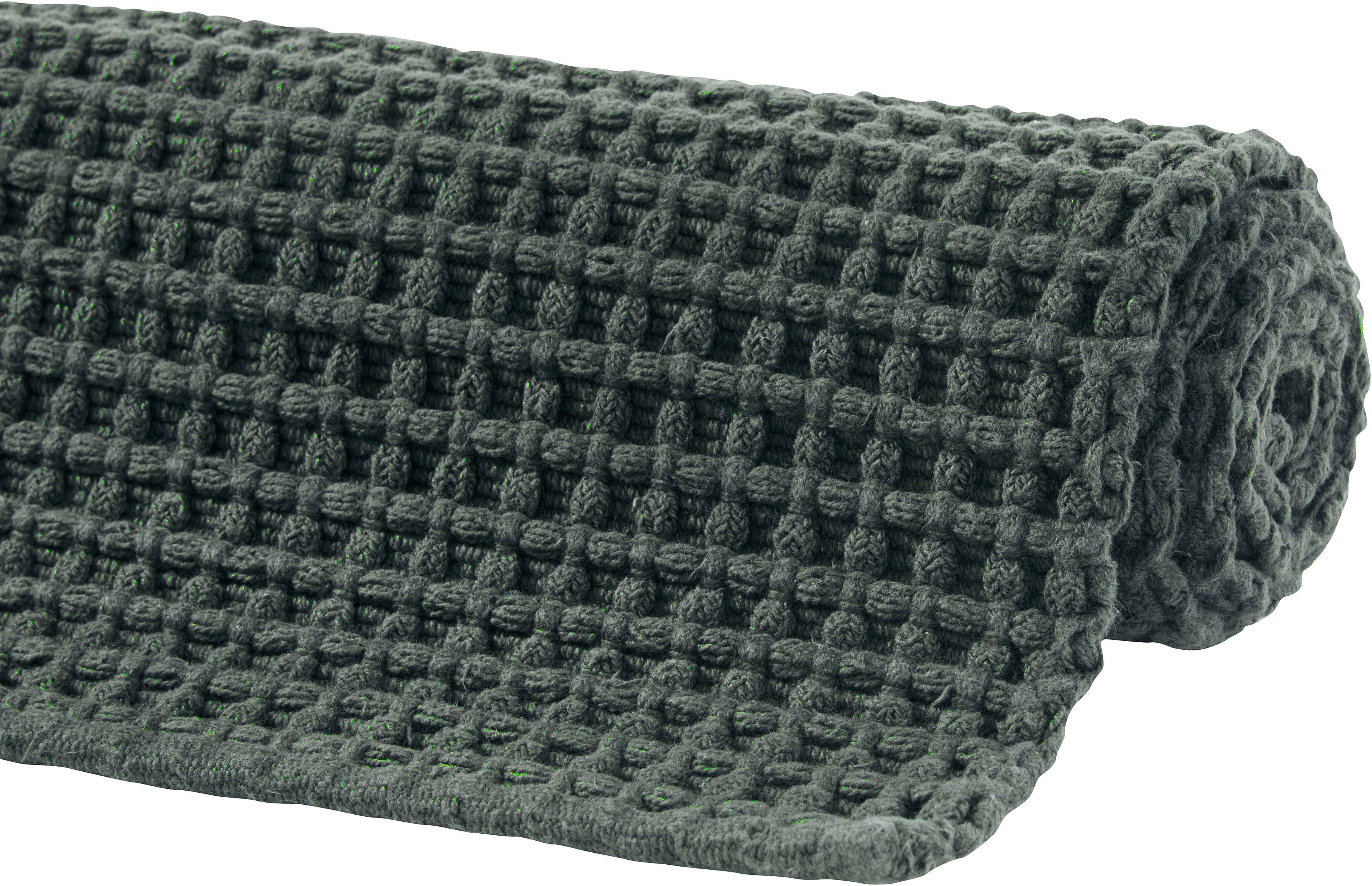 Badematte Luna LeGer Home by Lena Gercke, Höhe 14 mm, schnell trocknend, strapazierfähig, Baumwolle, rechteckig, Badematten aus Bio-Baumwolle im Waffelmuster