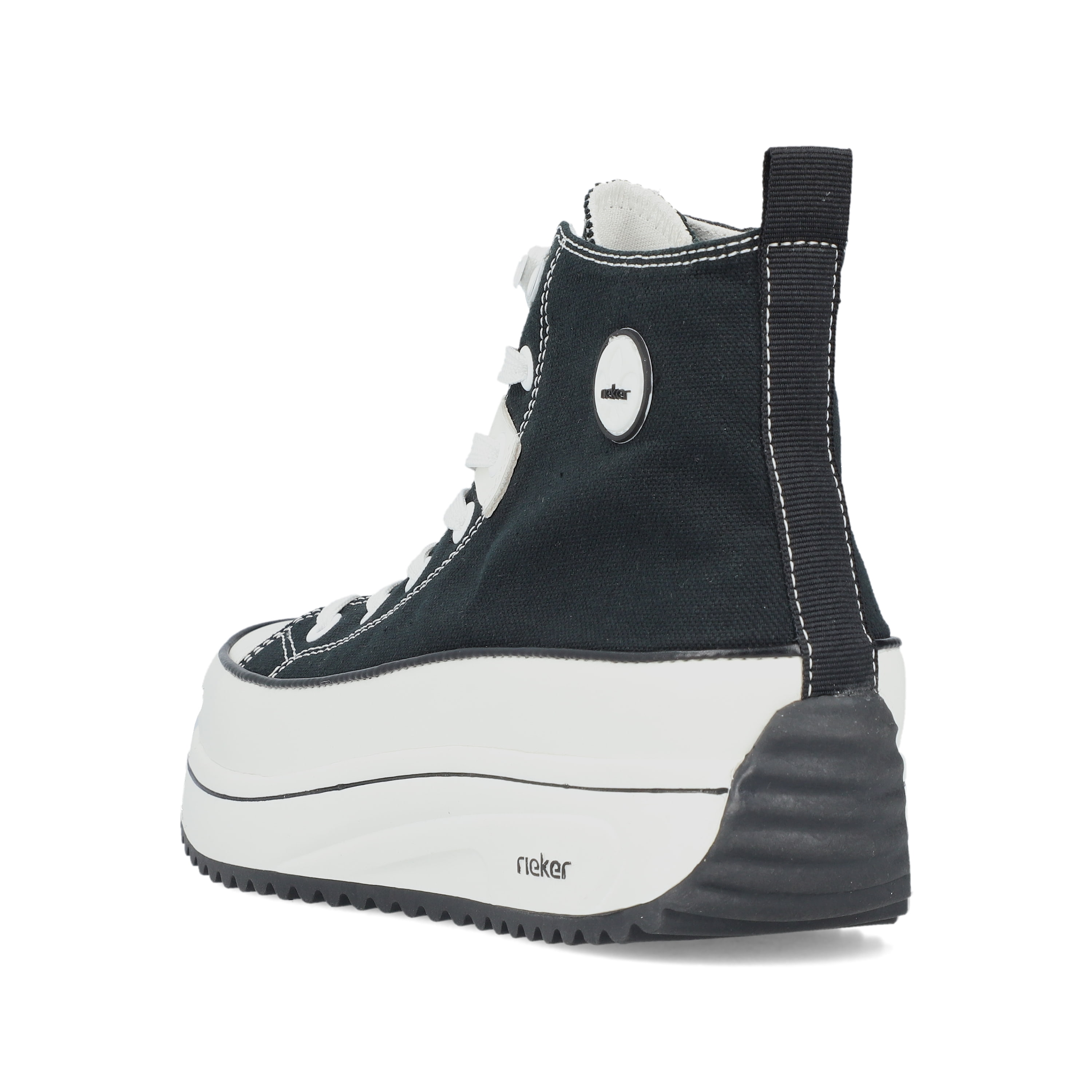 Rieker Damen Sneaker High tiefschwarz