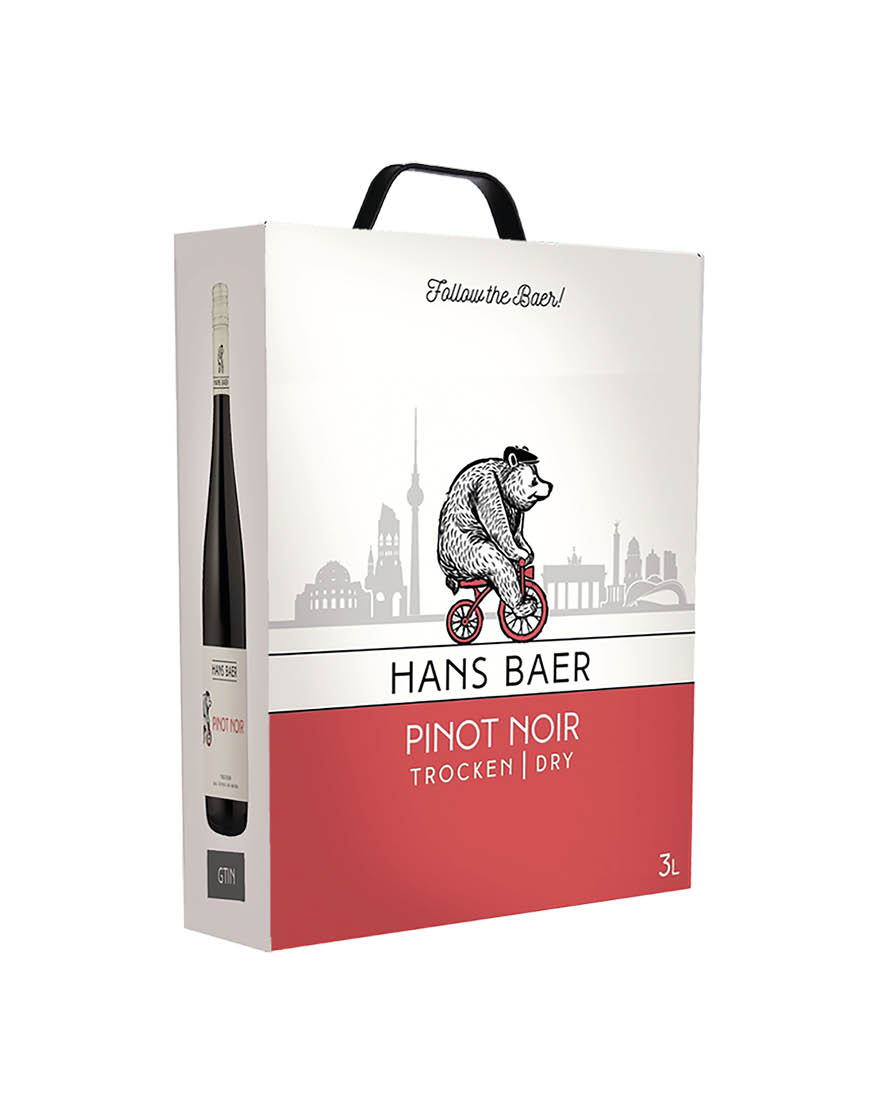 Rheinhessen QbA Pinot Noir 2021 Hans Baer 3 ℓ, Bag in Box