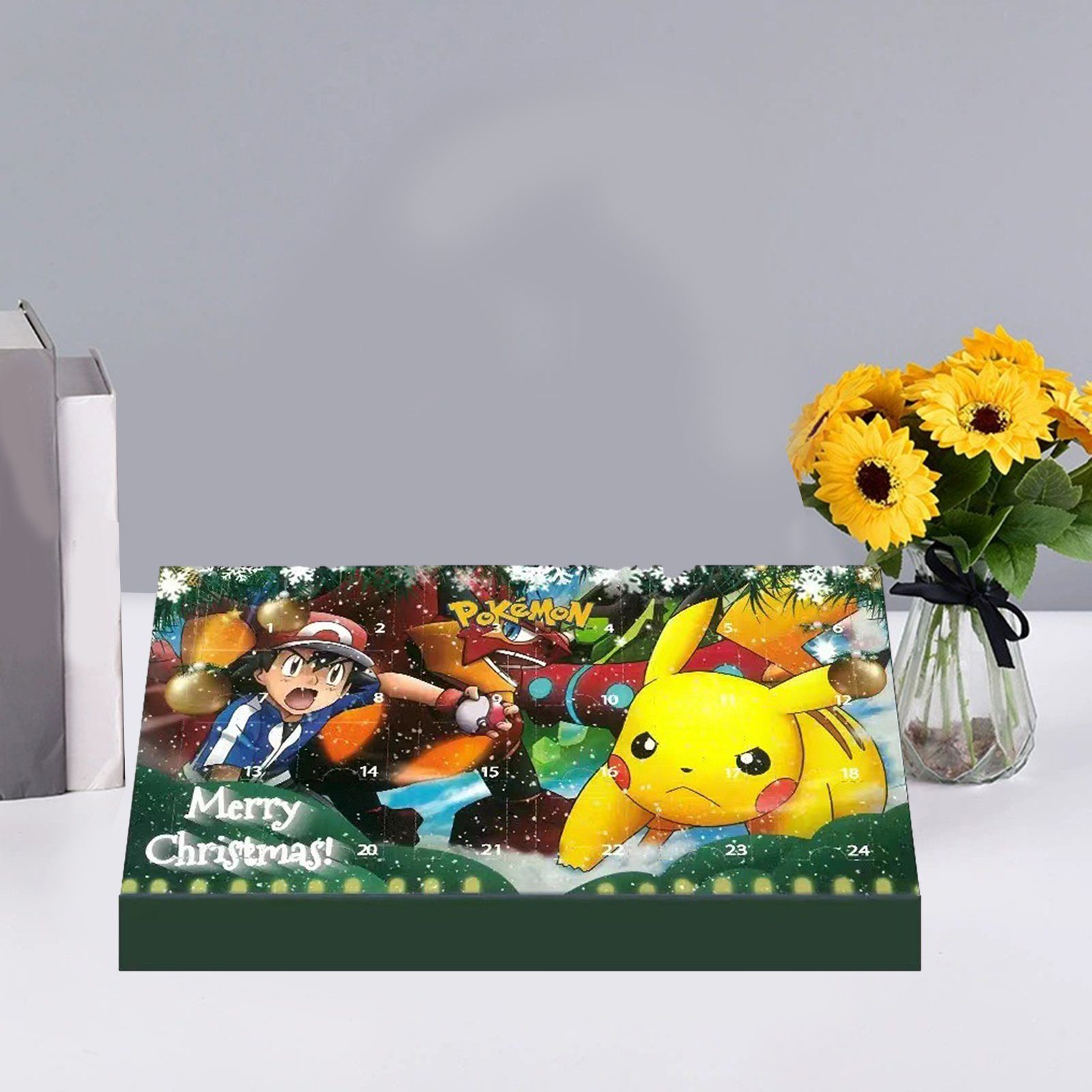 farfi Adventskalender Niedliche Cartoon-Weihnachts-24-Tage-Adventskalender-Blindbox, schmücken,Countdown
