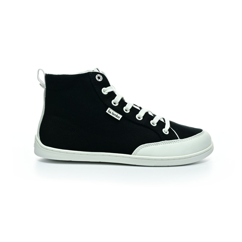 Be Lenka Rebound High Top Black&White Barfußschuhe