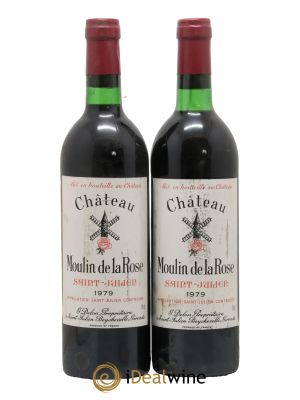 Château Moulin de la Rose Cru Bourgeois  1979 - Lot de 2 Bouteilles
