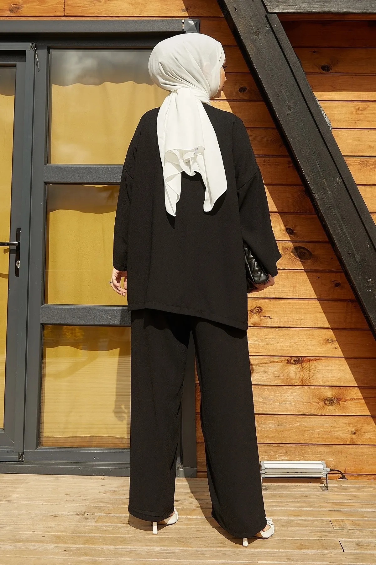 InStyle  Lika Oversize-Anzug mit Jacke – Schwarz