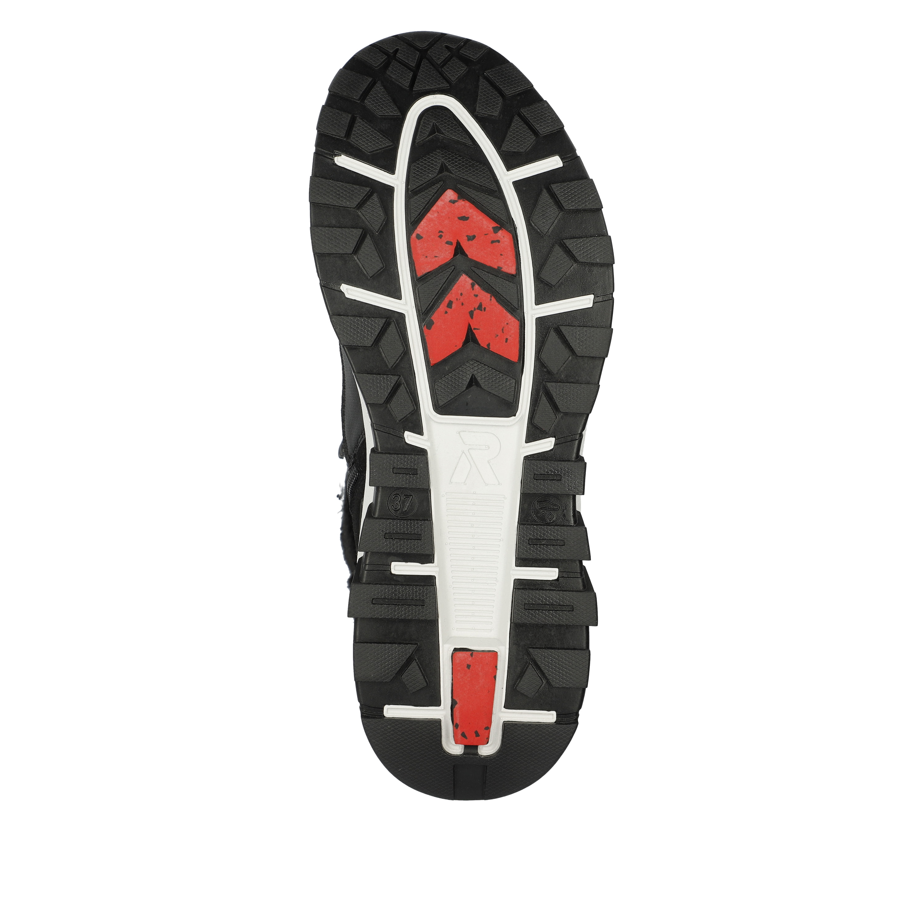 Rieker Damen Schnürstiefel steel black