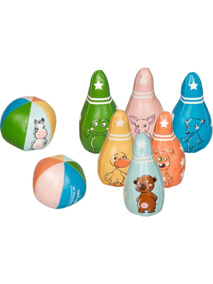 Die Lieben Sieben Kegel-Set mit 6 Kegeln und 2 Bällen mit Schaumstoff-Füllung, ab 3 Jahre günstig kaufen onesize