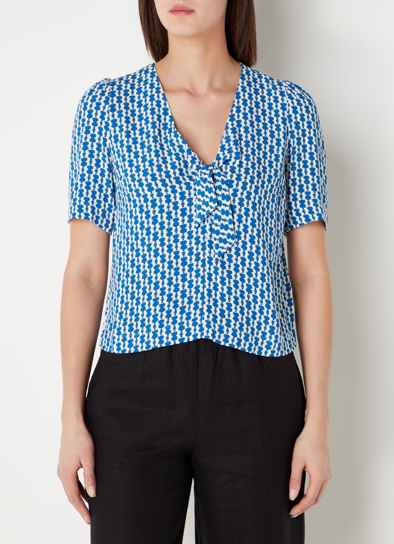 Whistles  Vertical Stack tuniek met print en gestrikt detail