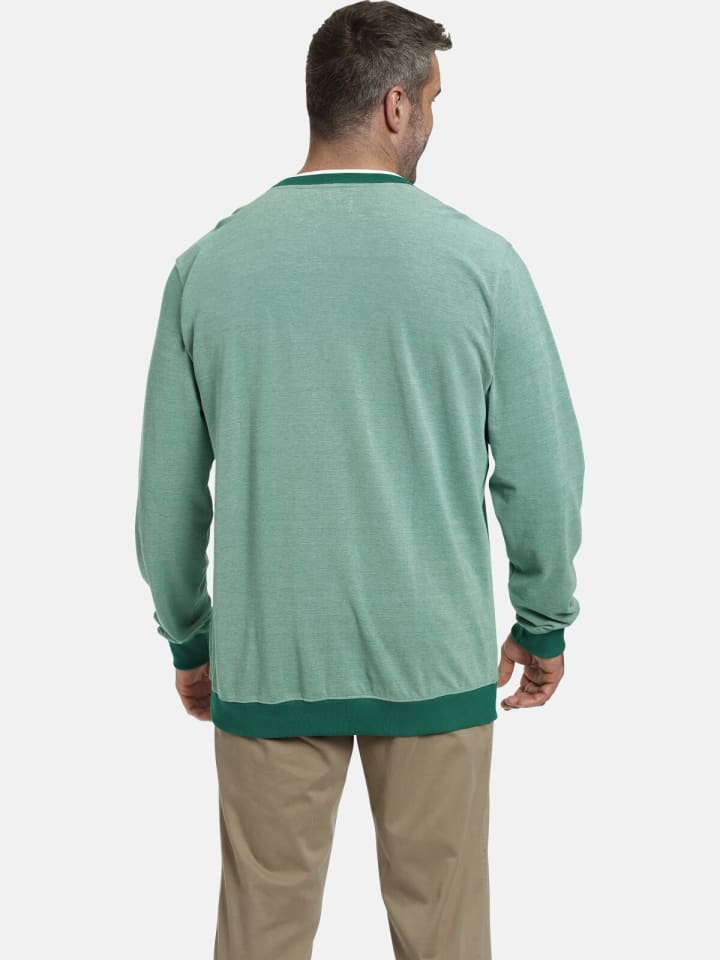 Charles Colby Sweatshirt EARL DARRAGH in grün melange günstig kaufen