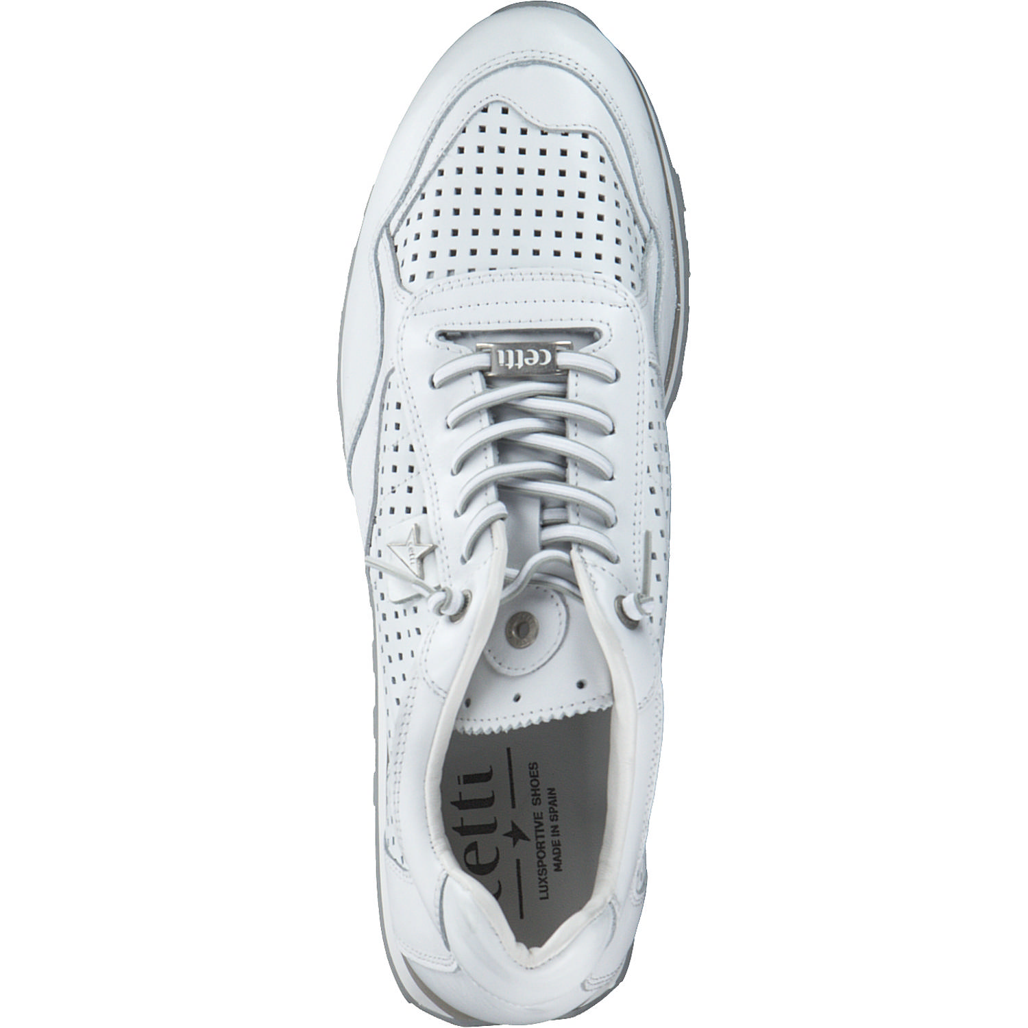 Cetti C848 S M, Klassische- & Business Schuhe, Herren, nature all white