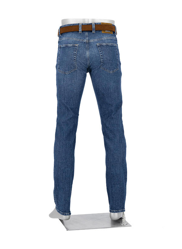 Alberto, Jeans Pipe, Regular Fit, Kaschmir-Baumwolle, dunkelblau