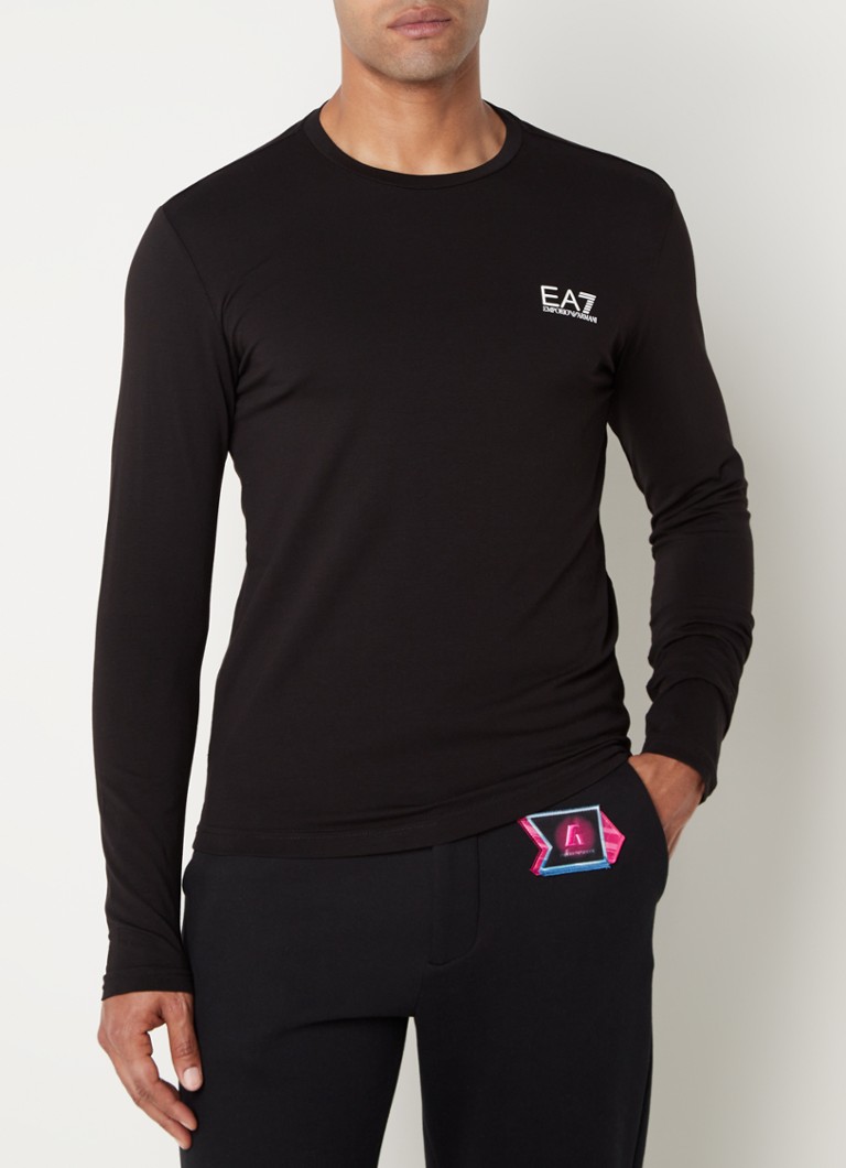 Emporio Armani  Trainings longsleeve met logo- en backprint