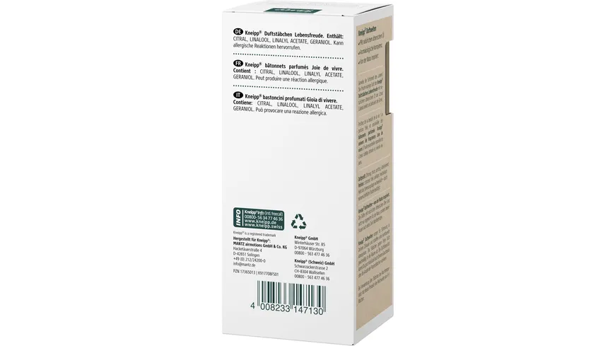 Kneipp Duftwelten Lebens-Freude Duftstäbchen 50 ml