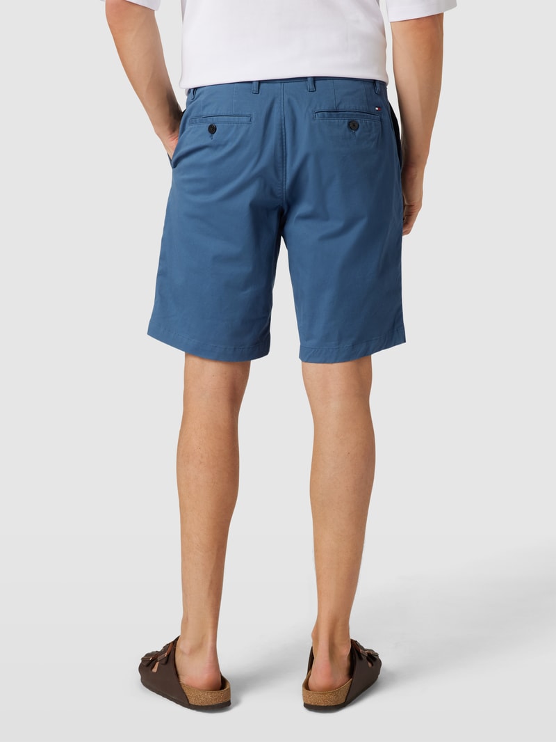 Chino-Shorts mit französischen Eingrifftaschen Modell 'HARLEM' in ozean blau
