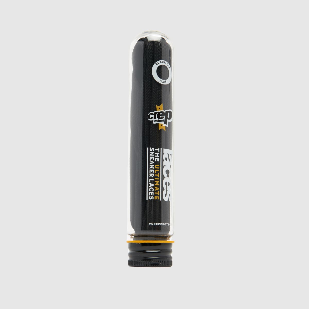 Crep Protect svarta platta snören i olika toner