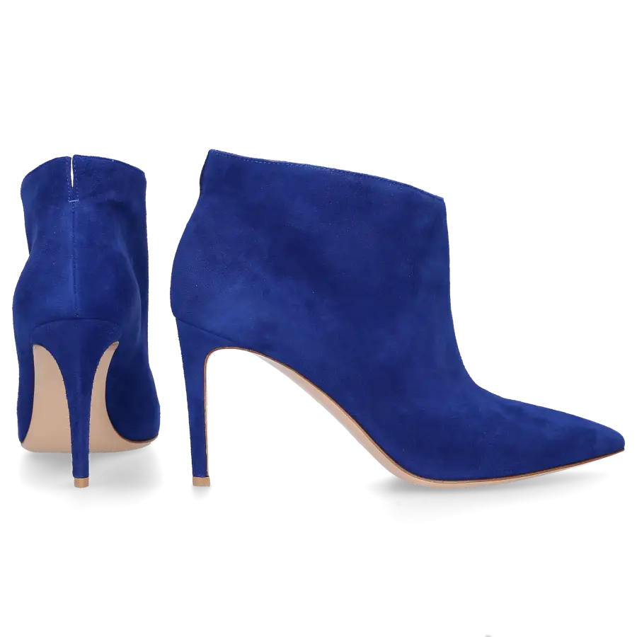 Gianvito Rossi - Klassische Stiefeletten G05865 Veloursleder - blau