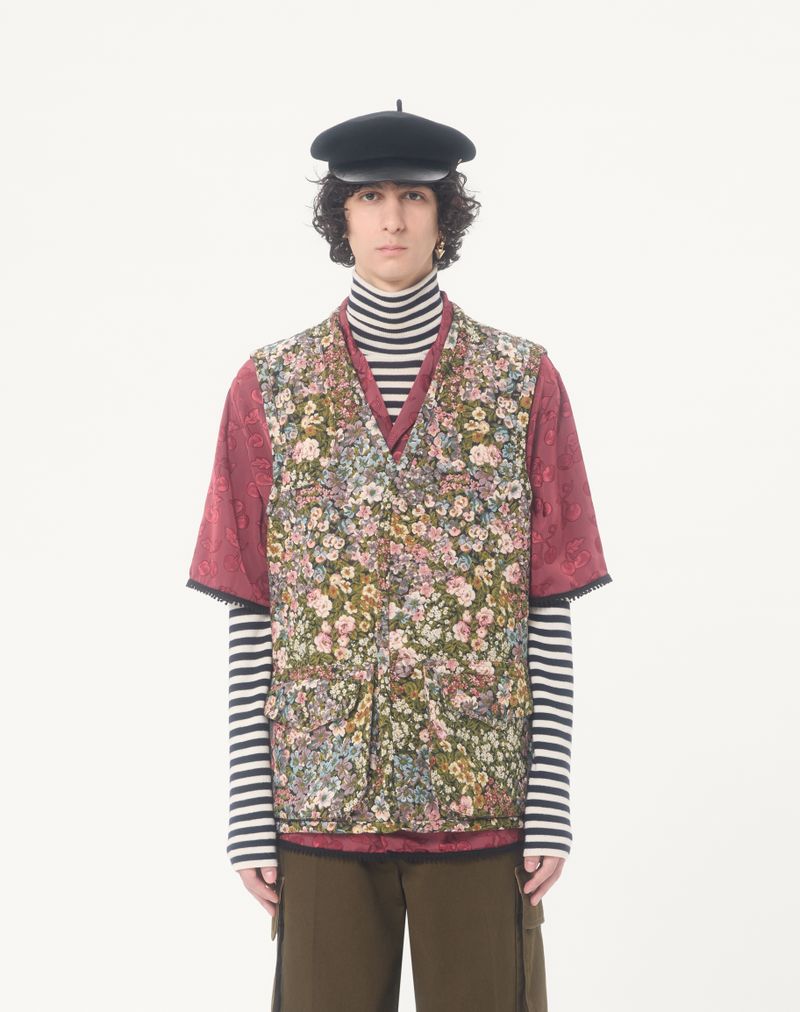 Valentino Gobelin Vest med Jacquard mønster Apres L'Hiver