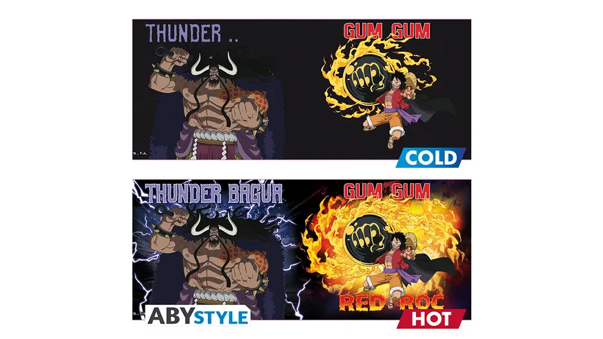ONE PIECE - Thermo Tasse - 460 ml -Luffy vs Kaido