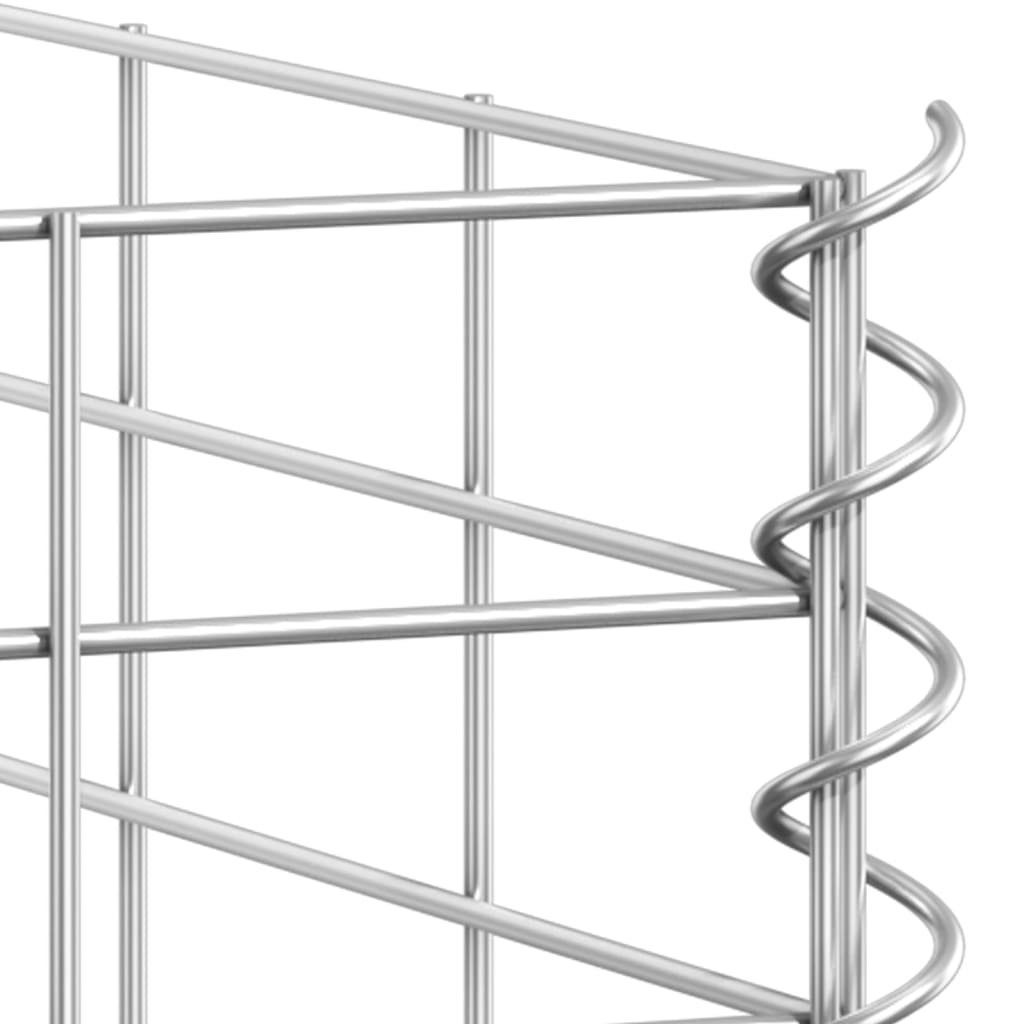 vidaXL Hochbeet Gabionen-Hochbeete 3 Stk. 30x30x200 cm Eisen (1 St)