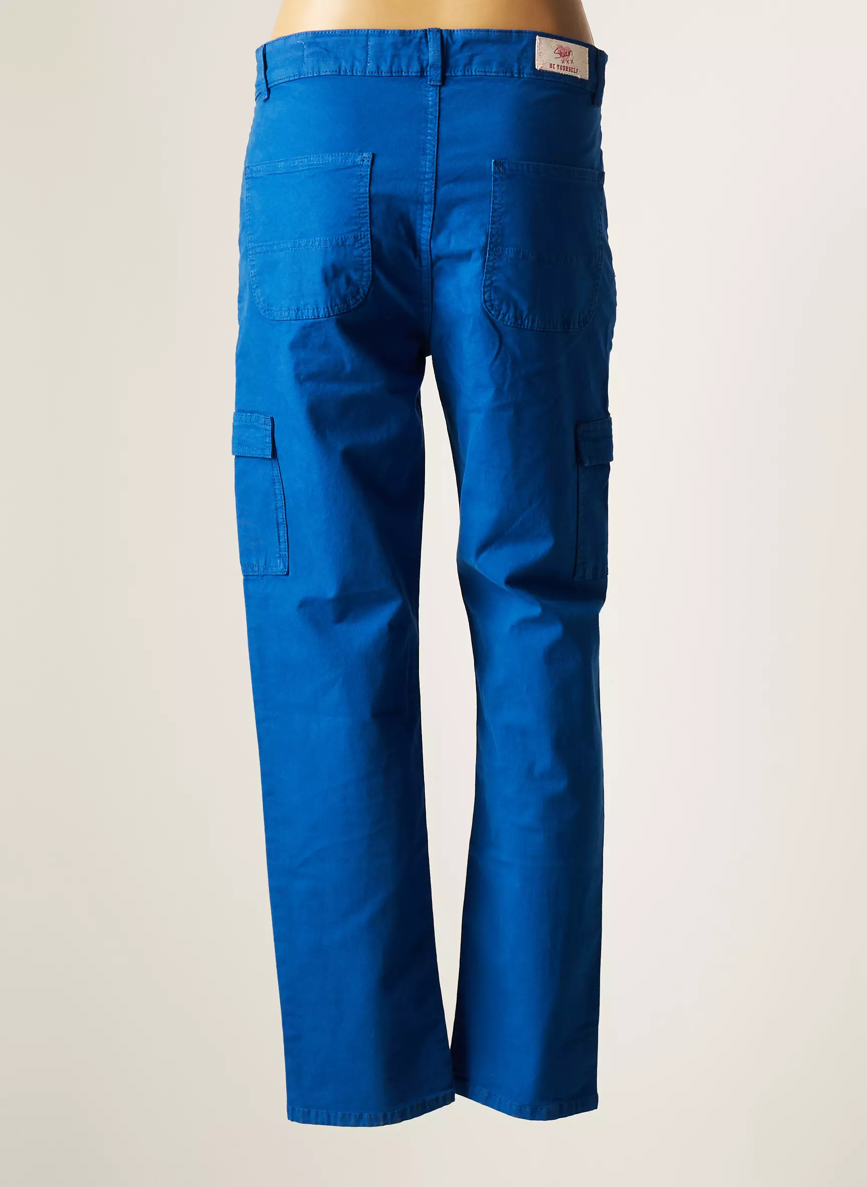 Stien Edlund Pantalons Cargo Femme couleur bleu