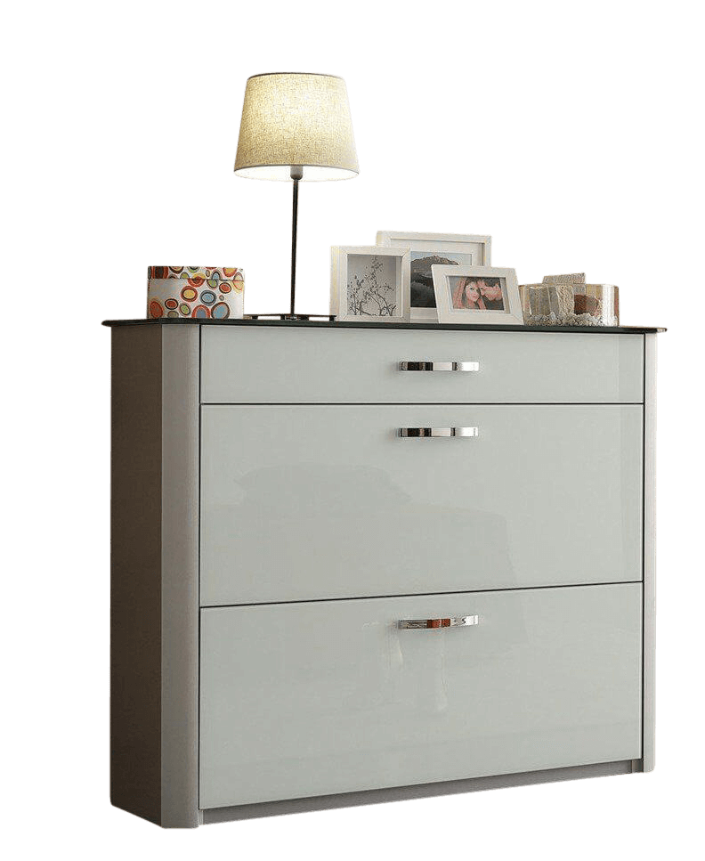 Arredokit Stand-Schuhschrank Melodie 25 Glas weiss