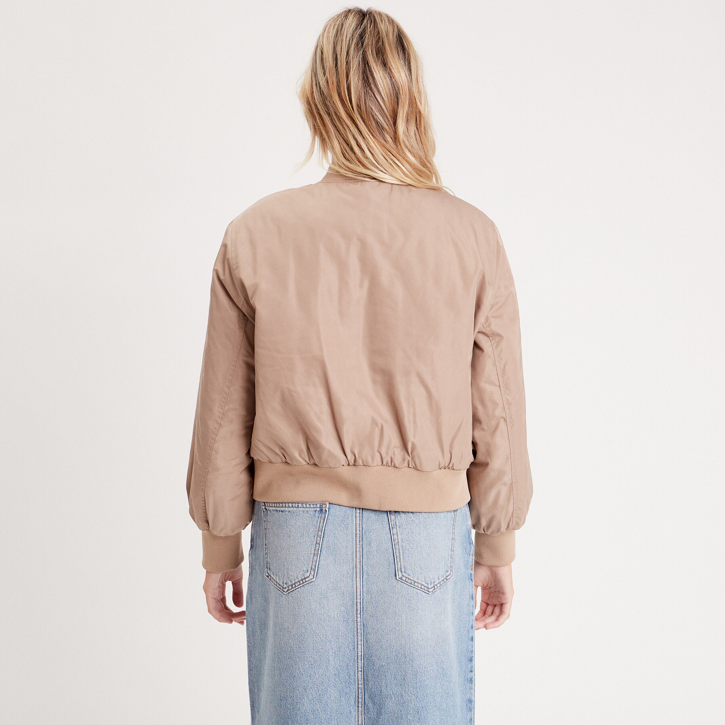 Veste bomber oversize sable femme | Cache Cache