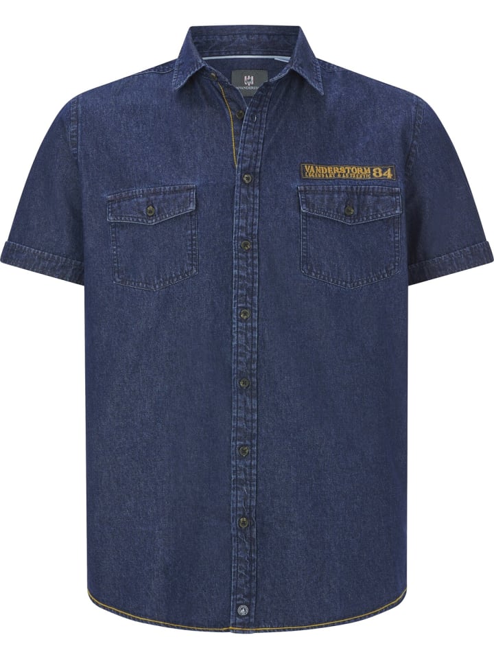 Jan Vanderstorm Jeanshemd JOAR in blau günstig kaufen