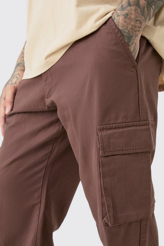 Tall lockere Twill Cargo-Hose