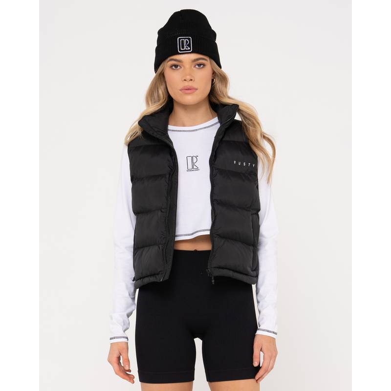 RUSTY RUSTY PUFFER VEST Kurzweste Damen