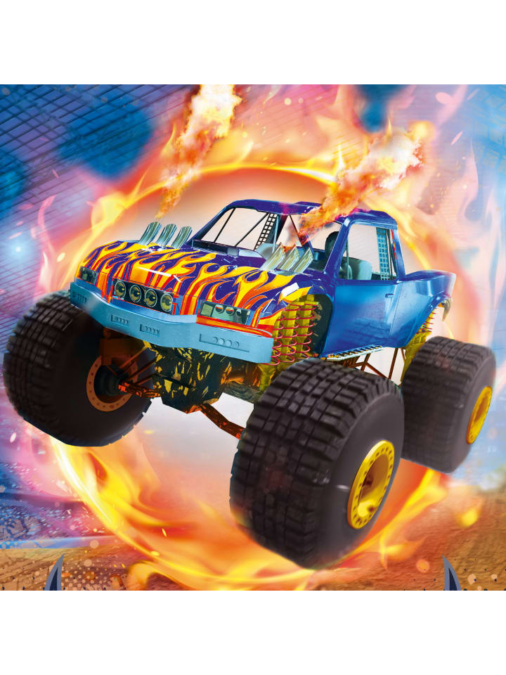 ROTH Schultüte groß Monstertruck Fire 85 cm, Spezialborte in Orange günstig kaufen onesize