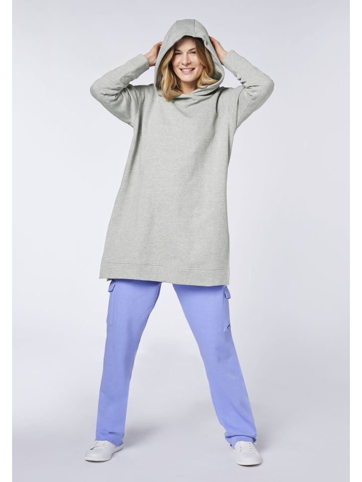 Chiemsee Long-Hoodie in Grau günstig kaufen