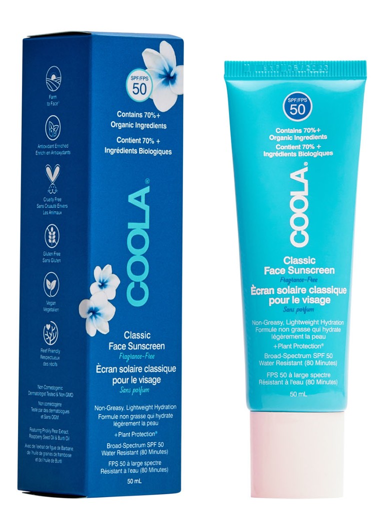 Cremă de protecție solară organică Coola Classic SPF50 fără parfum – Protecție solară