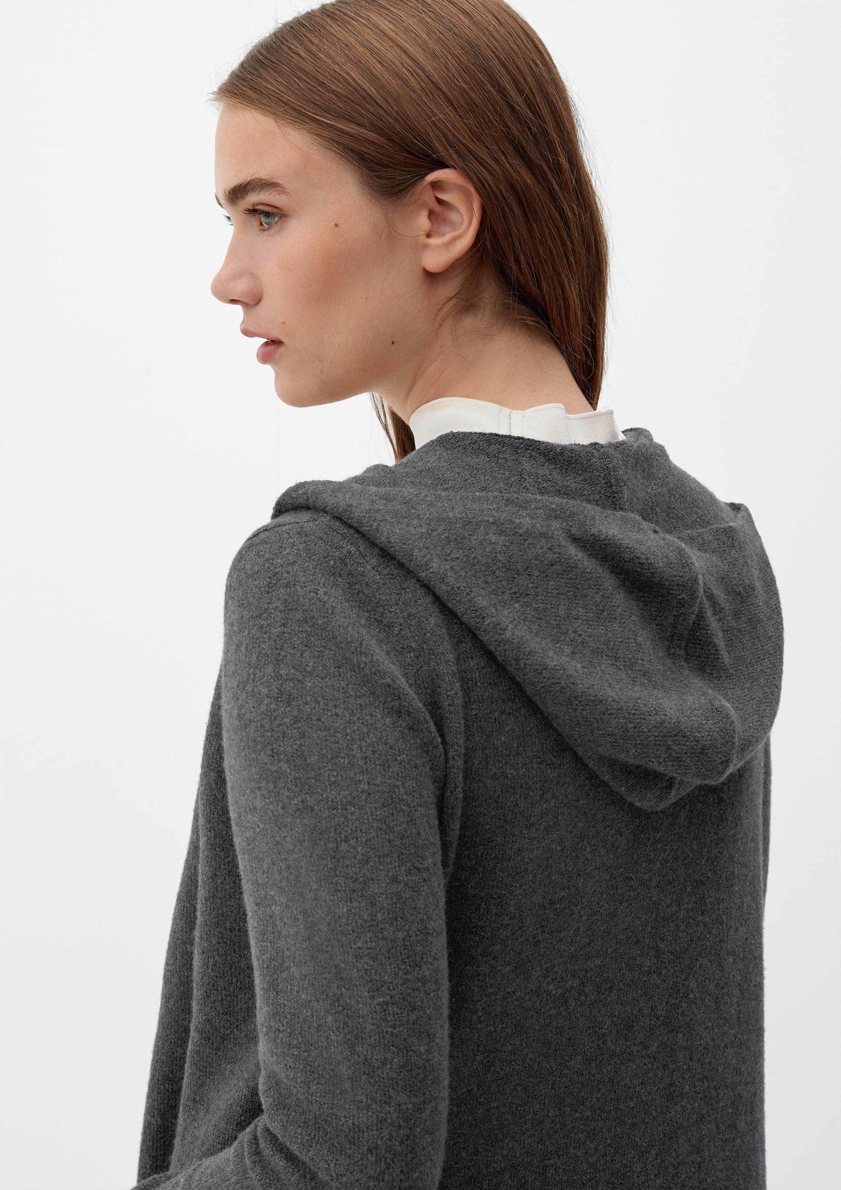 Long-Cardigan mit Kapuze  2118908-9898