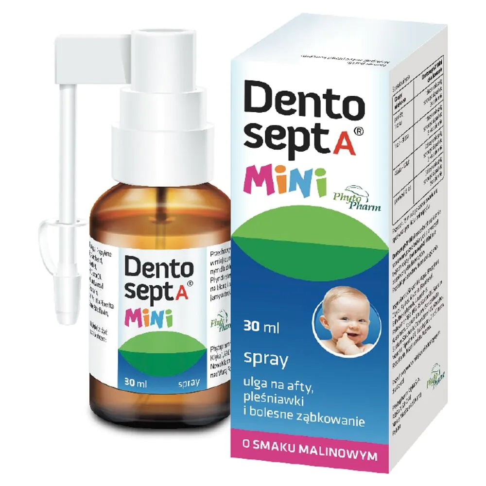 Dentosept A Mini, mundspray, hindbærsmag