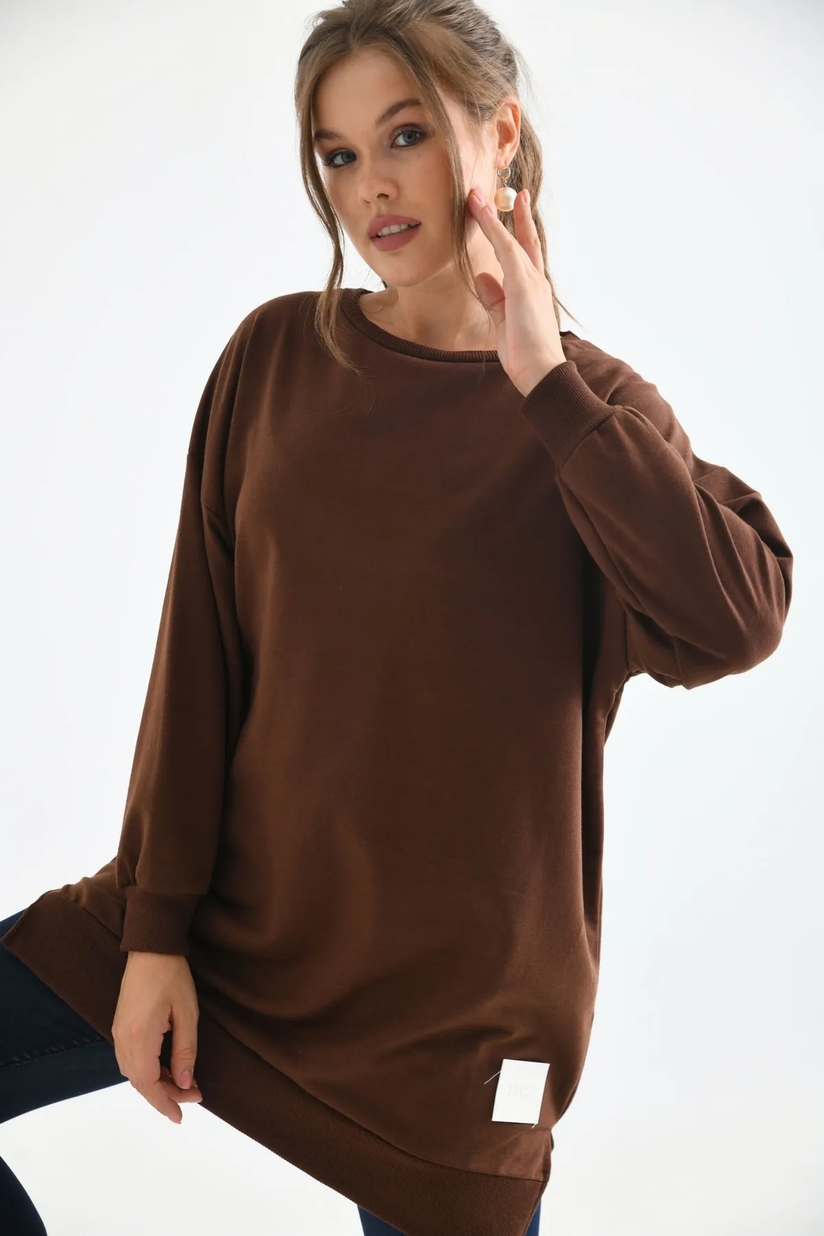 VOLT CLOTHİNG  Tuniken - Braun - Relaxed Fit